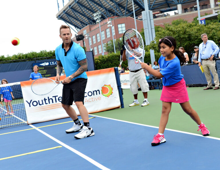 Bob Harper plays Youth Tennis at the US Open