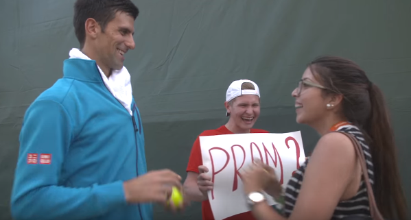 djokovic promposal